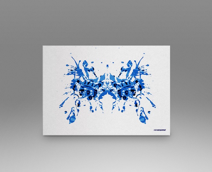 Blue Rorschach Test Print