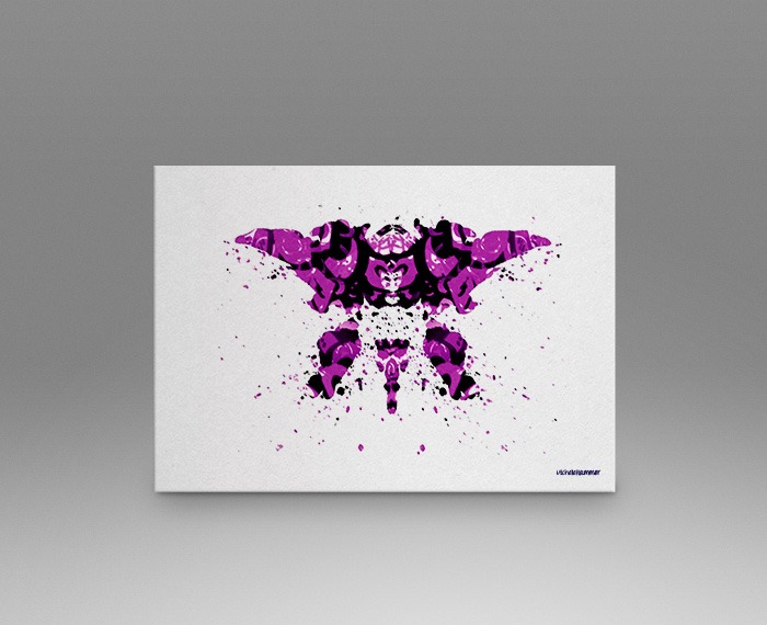 Purple Rorschach Test Print