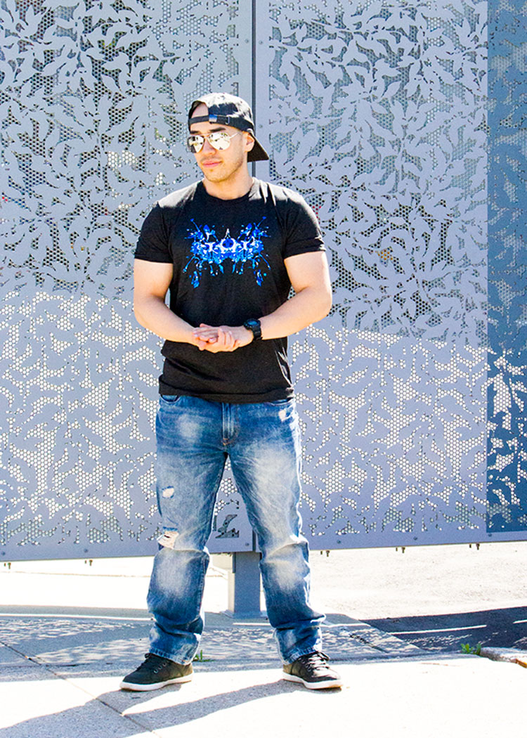 Black Blue Ink T-Shirt - Image 2