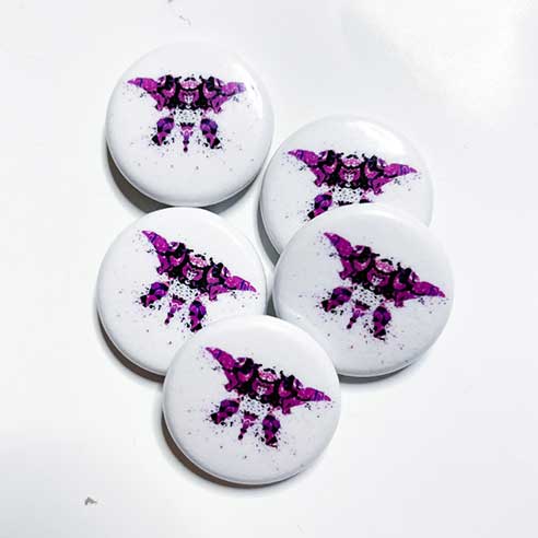 Purple Rorschach Test - Button