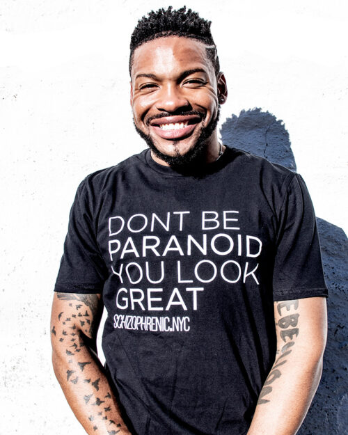 Mental Health T-Shirt Don't Be Paranoid, You Look Great Tee
