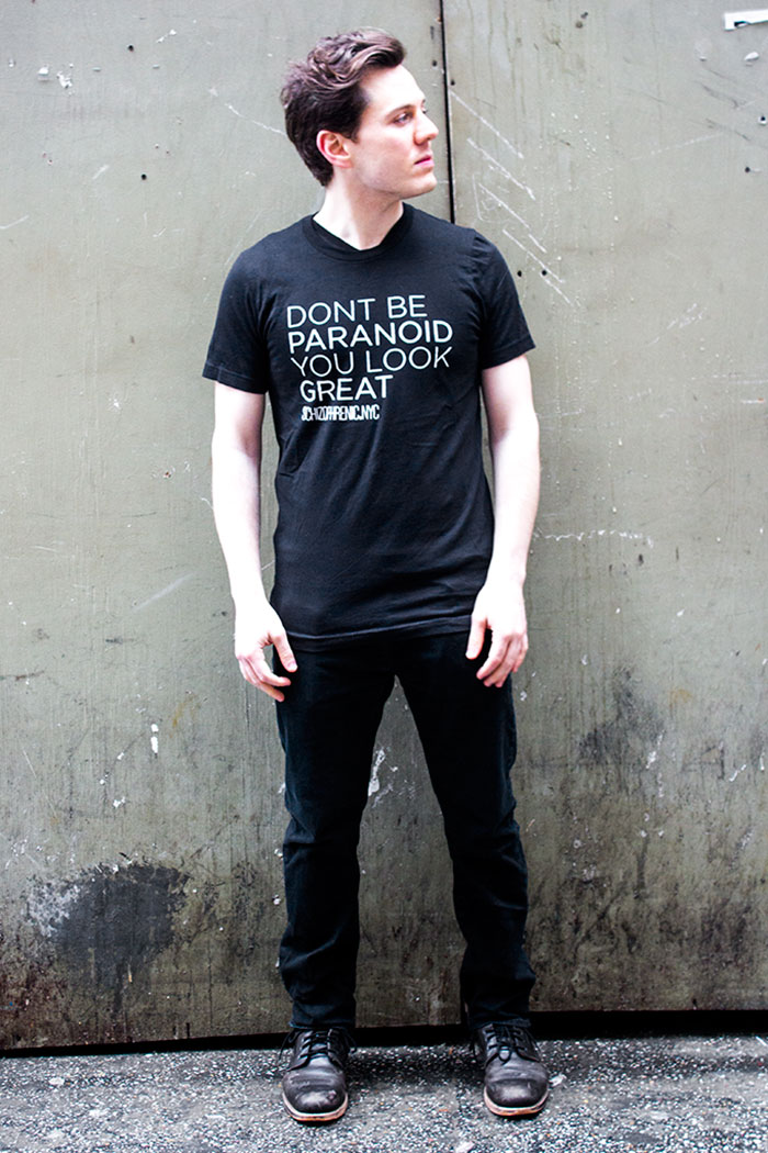Don't Be Paranoid You Look Great Mental Health T-Shirt