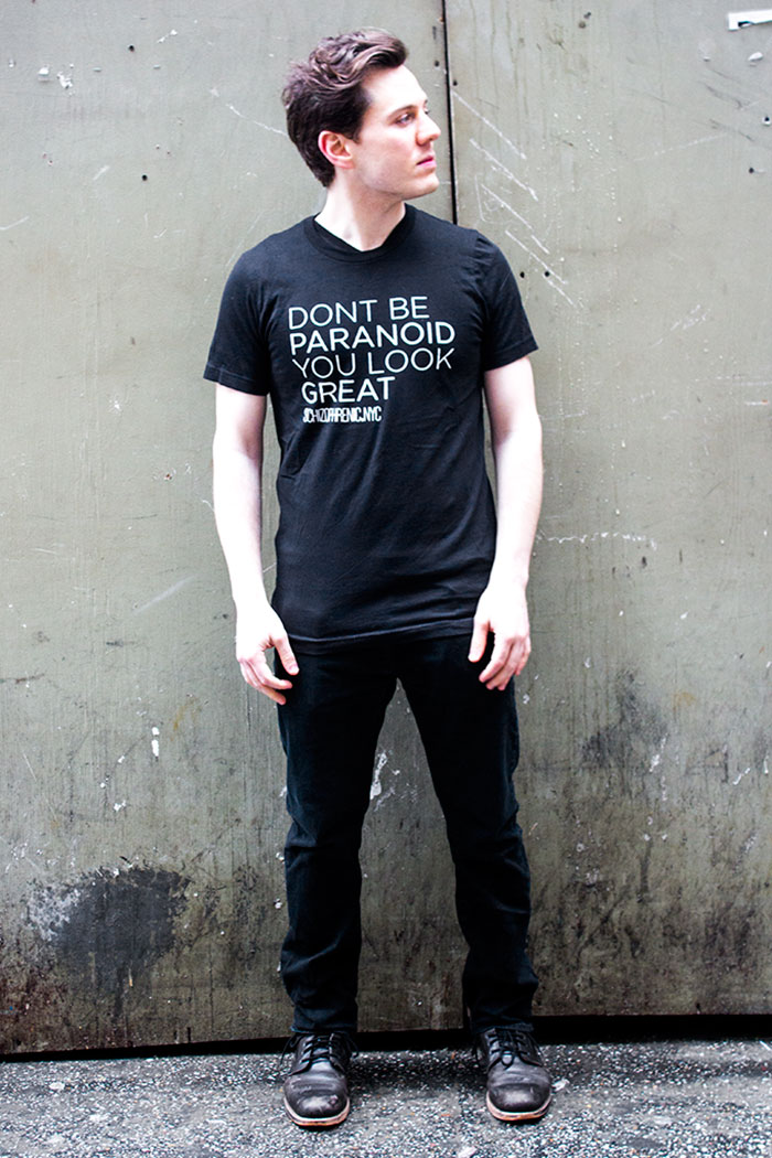Don't Be Paranoid You Look Great Mental Health T-Shirt - Image 5