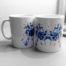 Blue Rorschach Test Ink Blot Mugs