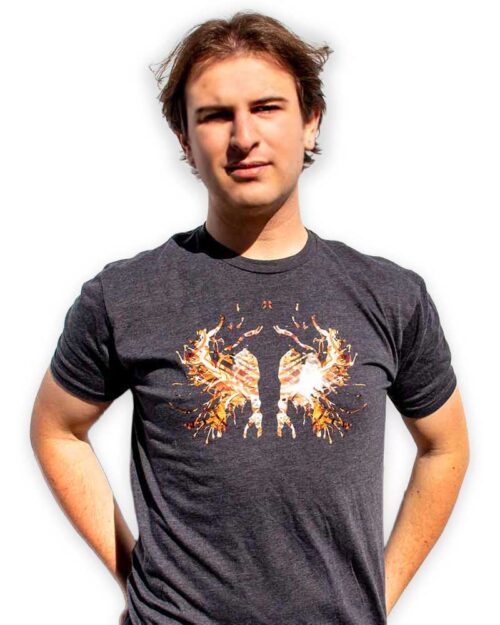 Fire Rorschach Test Ink Blot Tee