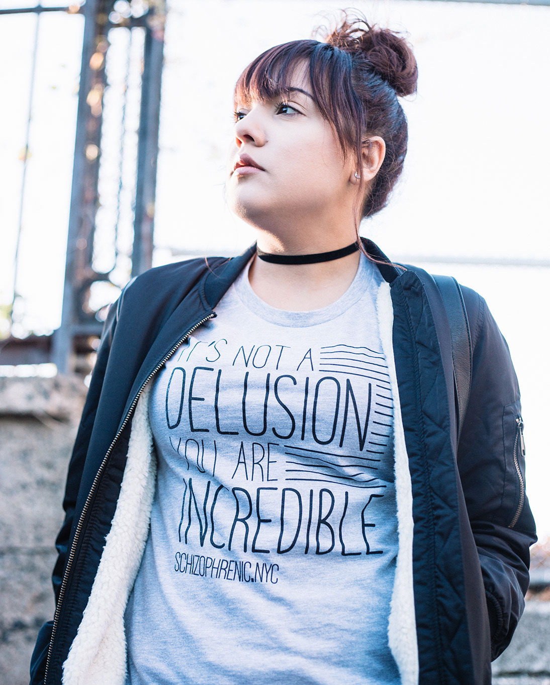 Fashion Blogger Jacklyn.Lune wears the Delusional Tee!