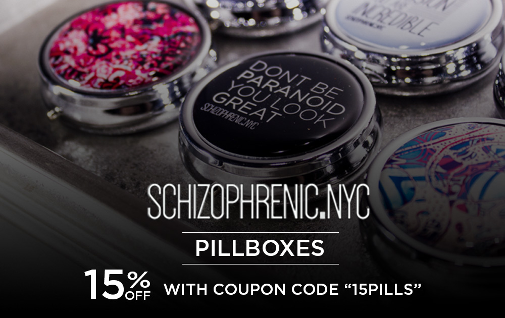 Schizophrenic.NYC Pillboxes Restocked with a 15% Discount!