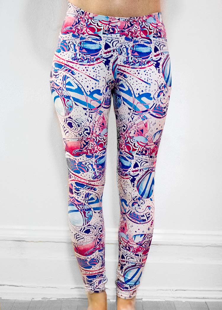 Michelle's "Bleach" Print Leggings