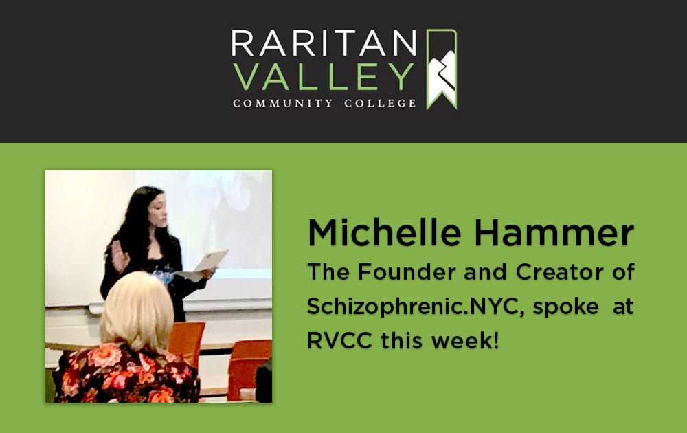 Michelle spoke at Raritan Valley Community College