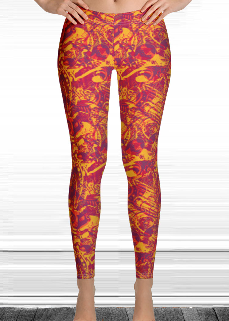 Michelle's "Falling" Print Leggings