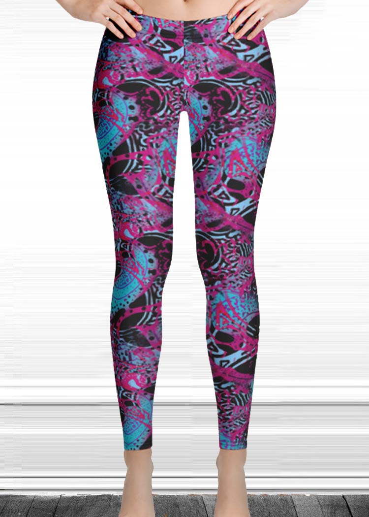 Michelle's Believe Print Leggings   Mental Health  Clothing Brand