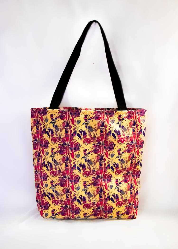 'Chlorine' stye tote bag by Schizophrenic.NYC