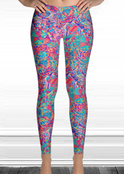 Drip Print Leggings by Schizophrenic.NYC