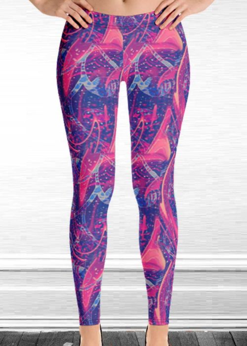 Logomania Print Full Length Logo Leggings for Women – MICHELLE SALINS