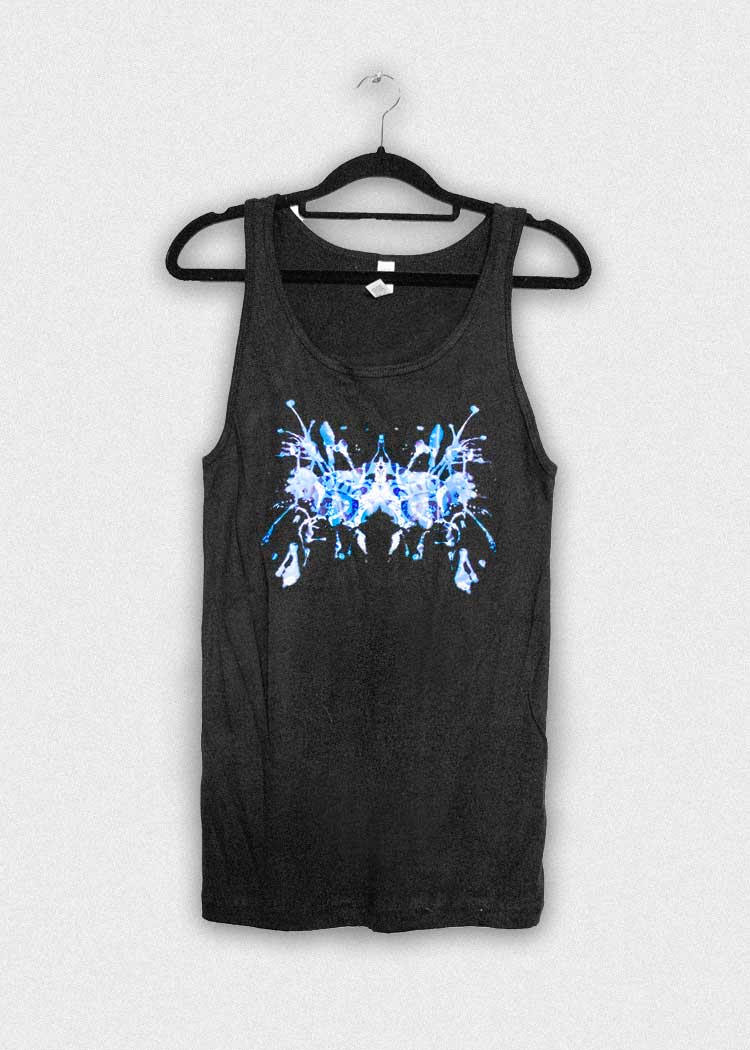 Blue Rorschach Test Tank Top