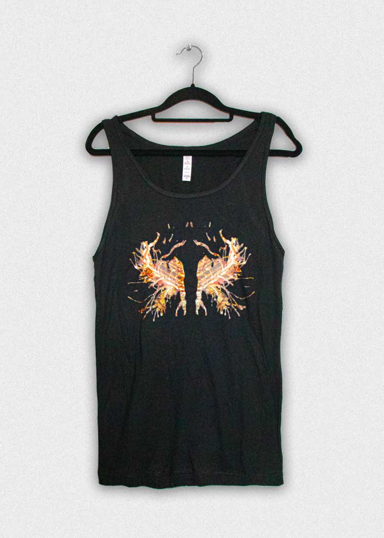 Fire Rorschach Test Tank Top