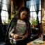 Woman journaling mental health recovery at home desk
