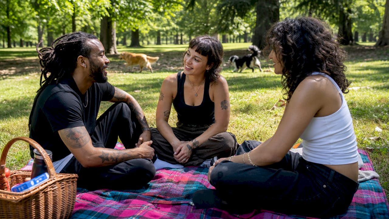 Group having open mental health conversation