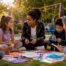 Teacher leading emotional awareness activity with children