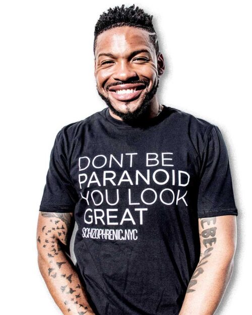 Mental Health T-Shirt Don't Be Paranoid, You Look Great Tee