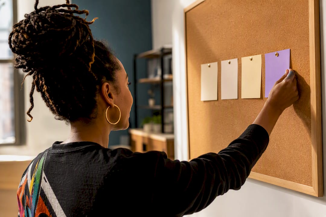 Organizer arranging mental health campaign plans