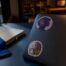 Advocacy stickers on an anonymous laptop lid